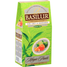 Чай зелений Basilur Магічні фрукти Ерл Грей і мандарин картон 100г