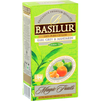 Чай зелений Basilur Магічні фрукти Ерл Грей і мандарин пакетований 25х1,5гр