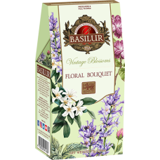 Чай зелений Basilur Вінтажні квіти Квітковий букет картон 75 г