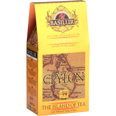 Чай чорний Basilur Чайний острів Золотий картон 100г