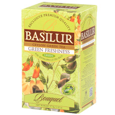 Чай зелений Basilur Букет Зелена свіжість пакетований 25х1,5г