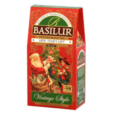 Чай черный Basilur Винтаж "Новогодний подарок" картон 85г