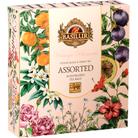 Чай Basilur Вінтажні квіти Подарункове асорті пакетований 40х2г