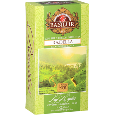 Чай зелений Basilur Лист Цейлону Раделла пакетований 25х1,5г