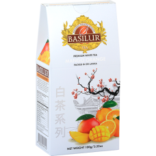 Чай білий Basilur Білий чай Манго та апельсин картон 100 г