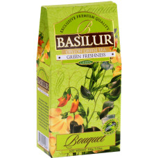 Чай зеленый Basilur Букет Зелёная свежесть картон 100г