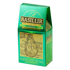 Чай зеленый Basilur Чайный остров Зеленый картон 100г